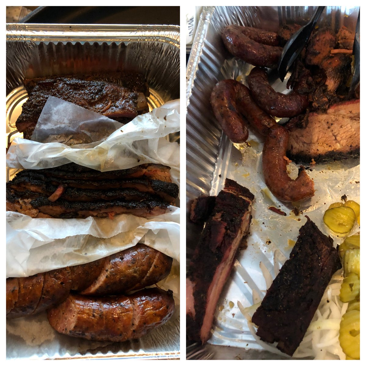 Heath Cline (@heathradio) on Twitter photo If you can have a friend that wants to bring you food, have that friend be a former NFL defensive lineman. <a href="/reMovethechains/">Langston Moore</a> is putting on a show here on SEC radio row this week, but the dual BBQ haul from <a href="/TerryBlacks_BBQ/">Terry Black's Barbecue</a> and <a href="/PecanLodge/">Pecan Lodge</a> is next level. If you can have a friend that wants to bring you food, have that friend be a former NFL defensive lineman. <a href="/reMovethechains/">Langston Moore</a> is putting on a show here on SEC radio row this week, but the dual BBQ haul from <a href="/TerryBlacks_BBQ/">Terry Black's Barbecue</a> and <a href="/PecanLodge/">Pecan Lodge</a> is next level.