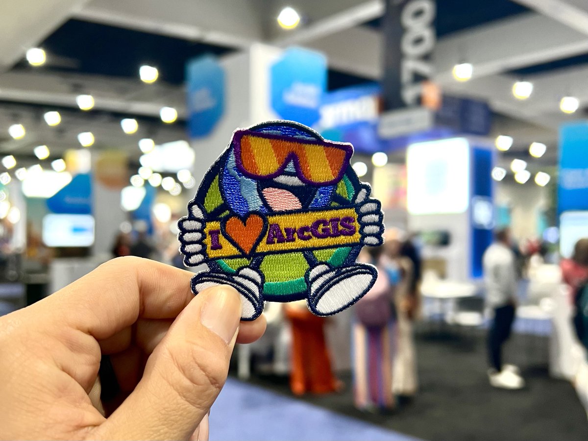 #EsriUC2024 PSA: complete the Esri passport activity in the Expo and get this really fun patch. I’ve been asking for patches for a few years and loved that they finally made them!
