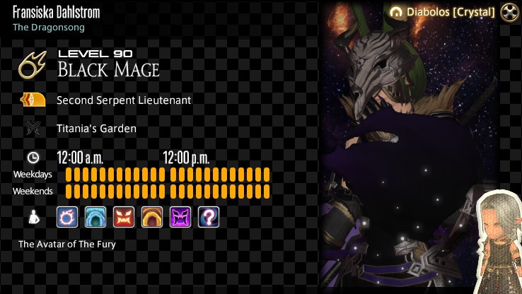 ᅠ

ᅠ
⠀⠀⠀⠀〝  𝖨 𝖺𝗆 𝗍𝗁𝖾 𝖠𝗏𝖺𝗍𝖺𝗋 𝗈𝖿 𝗍𝗁𝖾 𝖥𝗎𝗋𝗒  .ᐟ   〞
⠀⠀⠀⠀⠀⠀⠀⠀⠀⠀⠀⠀♡+↺
⠀⠀⠀⠀⠀⠀⠀⠀#FFXIVRP • #MVRP

ᅠ

ᅠ