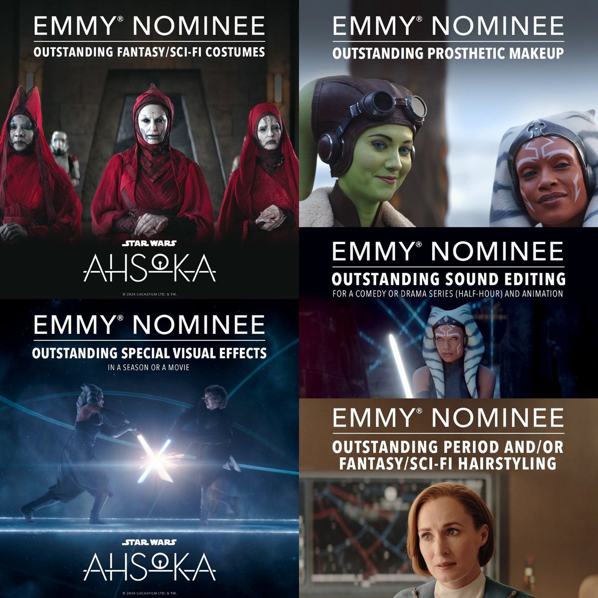 RebelLegionChil's tweet photo. Felicitamos al equipo de la serie @ahsokaofficial por sus 5 nominaciones obtenidas para los premios @televisionacad excelente trabajo! 

#ahsoka #ahsokaseries #starwars #starwarsfans #somosrebellegion #wearerebellegion #rebellegion #rebellegionchile #rebellegionchileanoutpost https://t.co/y5MYrI4VC7