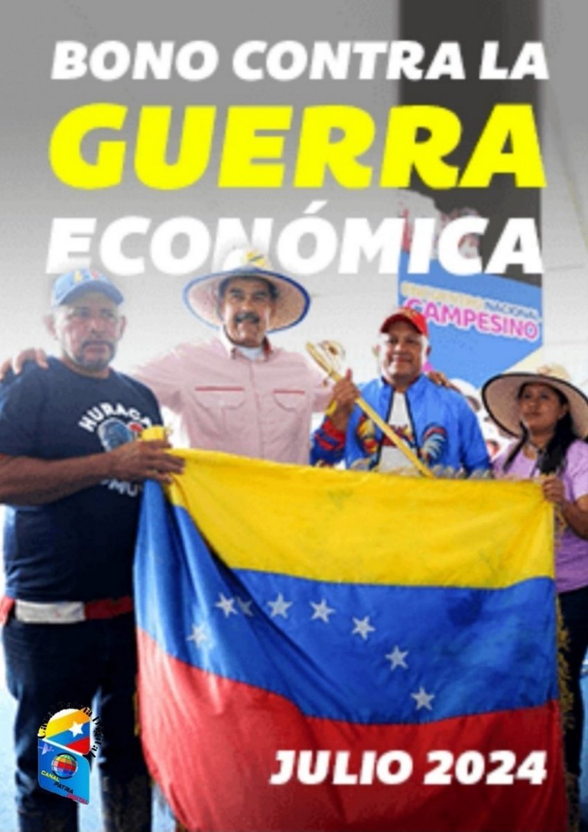 Canal Patria Digital (@canalpatriadig) on Twitter photo 🔴 #AHORA
💳 Inicia la entrega del Bono Contra la Guerra Económica, (julio 2024) enviado por el presidente <a href="/NicolasMaduro/">Nicolás Maduro</a> a través de la #PlataformaPatria para el personal jubilados de la administración pública.
✅ MONTO: 3.315,00 Bs. 🔴 #AHORA
💳 Inicia la entrega del Bono Contra la Guerra Económica, (julio 2024) enviado por el presidente <a href="/NicolasMaduro/">Nicolás Maduro</a> a través de la #PlataformaPatria para el personal jubilados de la administración pública.
✅ MONTO: 3.315,00 Bs.
