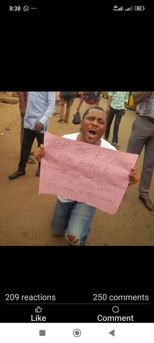McGingerIbeneme's tweet image. When Nimbo Herdsmen massacre happened years ago I had a one man protest around Enugu. Government banned  protest , people backed out . I defiled all odds.
I have always stood with the people.
I&apos;m not asking for rewards but a chance to do more for the community.

#GoAndVerify