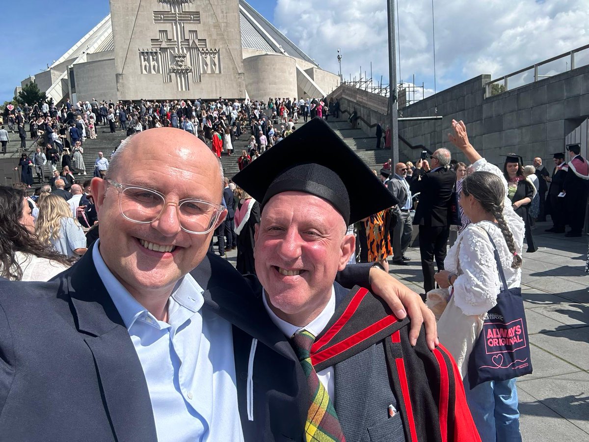 Lovely day today for my PhD graduation <a href="/LivUni/">University of Liverpool</a>. Eternal gratitude to my fantastic supervisors <a href="/Claire_Taylor_M/">Claire Taylor</a> &amp; <a href="/charlesforsdick/">Charles Forsdick @cforsdick.bsky.social</a> for their unwavering support &amp; guidance. Thanks also to <a href="/LynMarven/">Lyn Marven</a> &amp; @drhannahgrayson for their fair &amp; rigorous examination of my thesis.