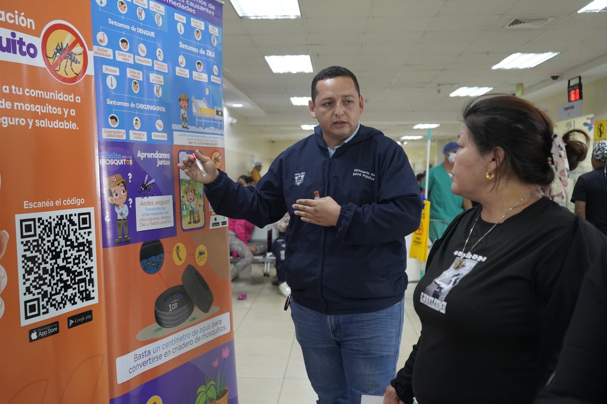INSPI_ECUADOR's tweet photo. #INSPI #saludpública #buscamosquito #ElNuevoEcuadorResuelve

El @INSPI_ECUADOR, en colaboración con el @Salud_Ec , dio a conocer la innovadora aplicación Busca Mosquito 🕵️‍♂️📲. Esta herramienta está diseñada para registrar y promover la vigilancia entomológica de los reservorios de mosquitos vectores de arbovirus.

Dentro del @HospitalFIB, se informó a la ciudadanía sobre la aplicación y cómo funciona. Busca Mosquito permite a las personas utilizar fotografías y la ubicación de los criaderos para identificar y monitorear la presencia de estos mosquitos en su comunidad. 🏠🌍