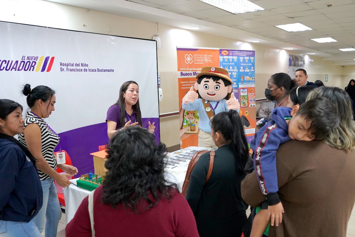 INSPI_ECUADOR's tweet photo. #INSPI #saludpública #buscamosquito #ElNuevoEcuadorResuelve

El @INSPI_ECUADOR, en colaboración con el @Salud_Ec , dio a conocer la innovadora aplicación Busca Mosquito 🕵️‍♂️📲. Esta herramienta está diseñada para registrar y promover la vigilancia entomológica de los reservorios de mosquitos vectores de arbovirus.

Dentro del @HospitalFIB, se informó a la ciudadanía sobre la aplicación y cómo funciona. Busca Mosquito permite a las personas utilizar fotografías y la ubicación de los criaderos para identificar y monitorear la presencia de estos mosquitos en su comunidad. 🏠🌍