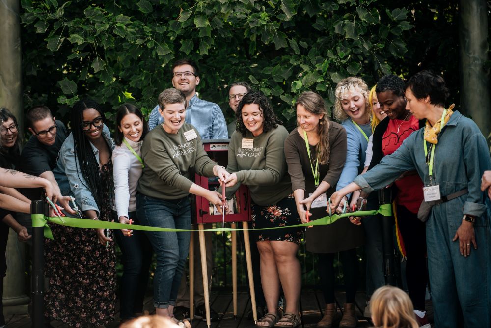 📣 Our 2024 Grant Portal is open until September 15! 
Visit KohlerFoundation.org/grants to learn about our funding priorities and how to apply for grants up to $10,000. #grants #funding #nonprofit #KohlerFoundation 

Photo: Bookworm Gardens Read in Color ribbon cutting.