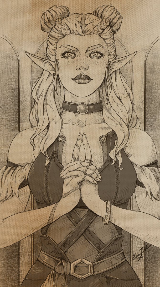 EvanBlairArt's tweet photo. Just a casual piece of fan art of Rune from @CarefulCantrip 

Also a process video :3 https://t.co/sjsDeyWeku