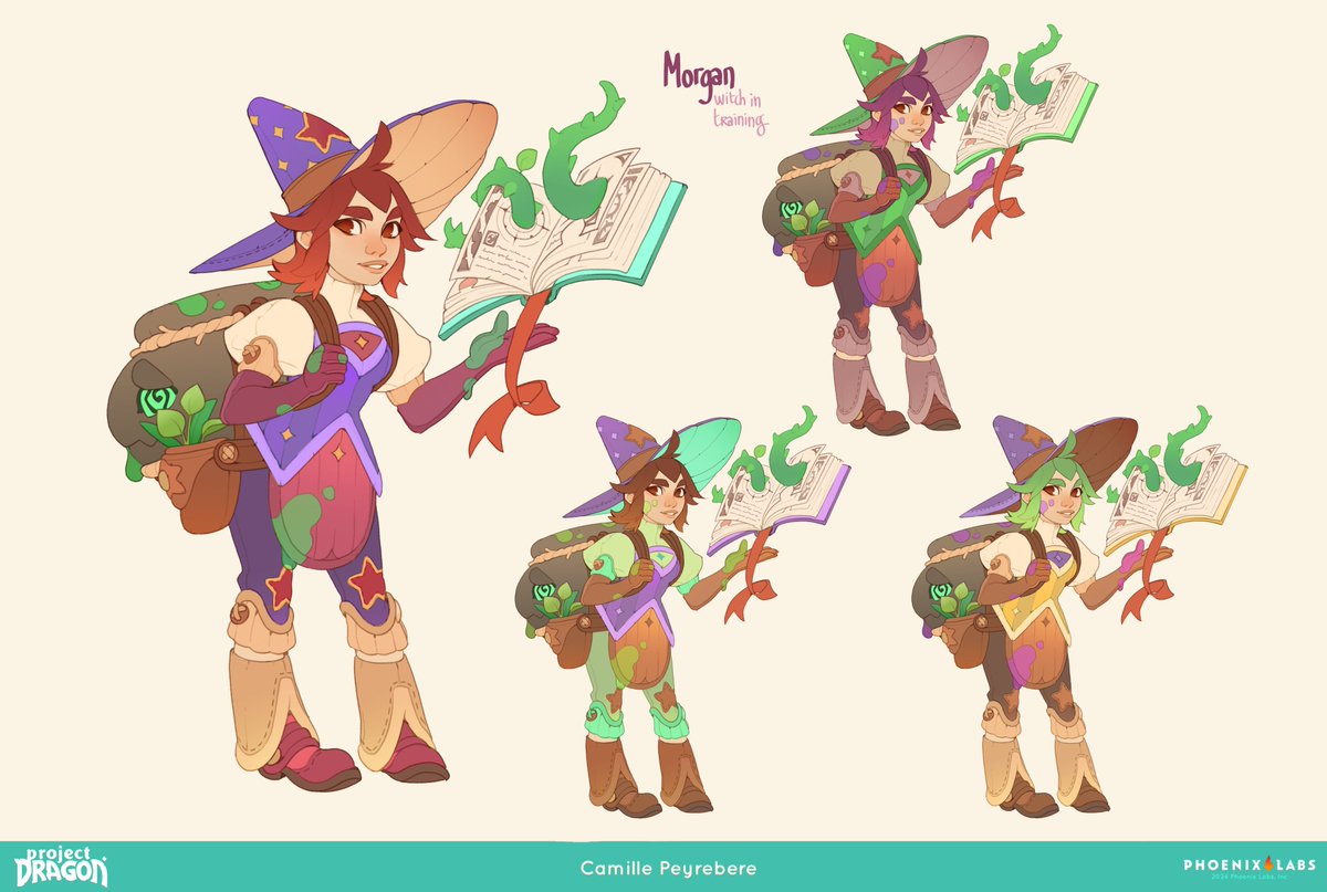 camisleeps's tweet photo. Some more characters I worked on for Project Dragon! Morgan was actually my first task on the project, and I remember being so excited about it 💛
Nicholas and Josh gave amazing feedback and were so incredibly kind! Hope you'll like these two as much as I enjoyed the process! https://t.co/e2TNQWUaw8