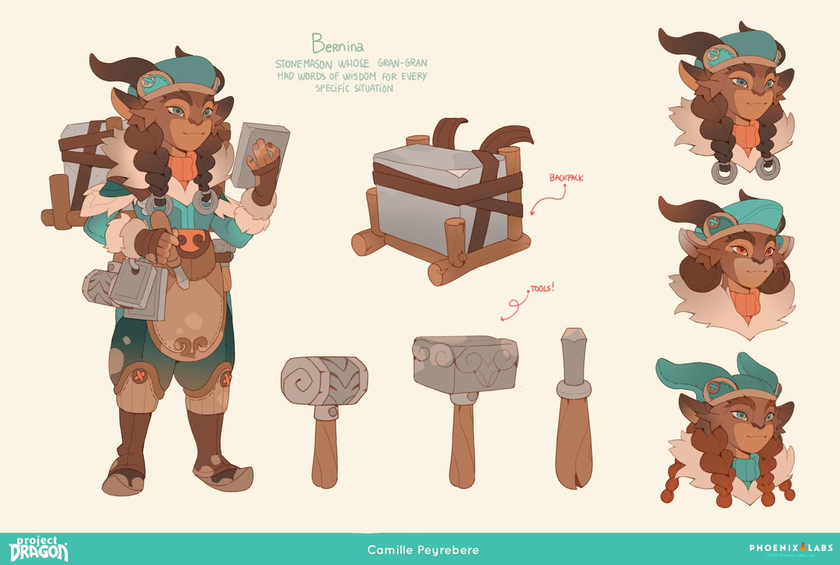 camisleeps's tweet photo. Some more characters I worked on for Project Dragon! Morgan was actually my first task on the project, and I remember being so excited about it 💛
Nicholas and Josh gave amazing feedback and were so incredibly kind! Hope you'll like these two as much as I enjoyed the process! https://t.co/e2TNQWUaw8