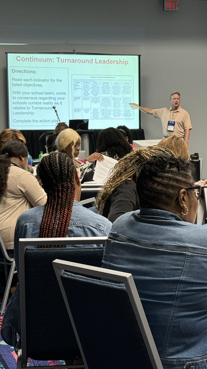 dalehancock's tweet photo. @ALSDEOSI @Tim_Solley and @AlabamaAchieves Assistant Superintendent Dr. @mjshields lead the @GovernorKayIvey Turnaround Schools collaboration. Two of my favorite educators and people. #MEGA24 https://t.co/n0M4nBTuZK