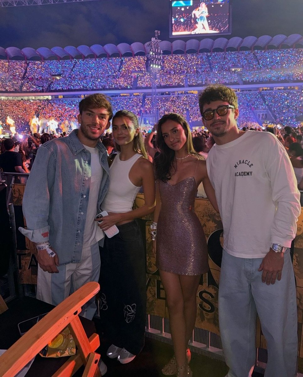 charles, pierre, kika and alexandra at the eras tour 🤌🏽🤌🏽