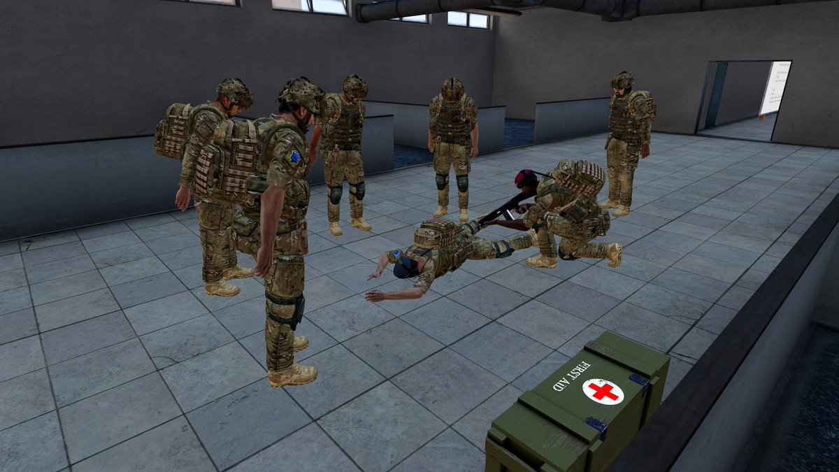 Its always good to learn something new, or to refresh knowledge on a topic. Tonight, Shuru lead some medical training. 

Discord: discord.gg/tacticalrealism 

#Arma3 #ArmaTraining #ArmaMedic