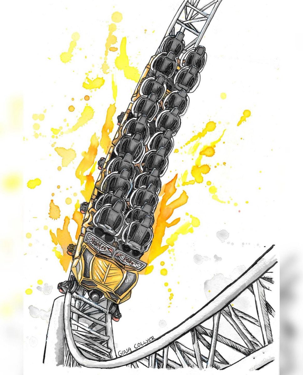 ThorpeGuide's tweet photo. GCartwork (Instagram) contacted us less than a week ago asking to use one of our Golden Gallery photos as a reference for an art piece she was completing - we’re truly blown away - check out the rest of Gina’s work, we’re sure you will be too!

#ThorpePark #ThorpeGuide #Hyperia https://t.co/tqKBxNyy3i