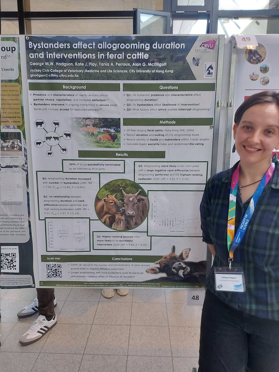 gmw_hodgson's tweet photo. Second day at #ECBB2024 over, great to talk to you all about feral cattle behaviour and listen to so many fantastic talks! Looking forward to more tomorrow! @ecbb2024 https://t.co/miPS44XISO