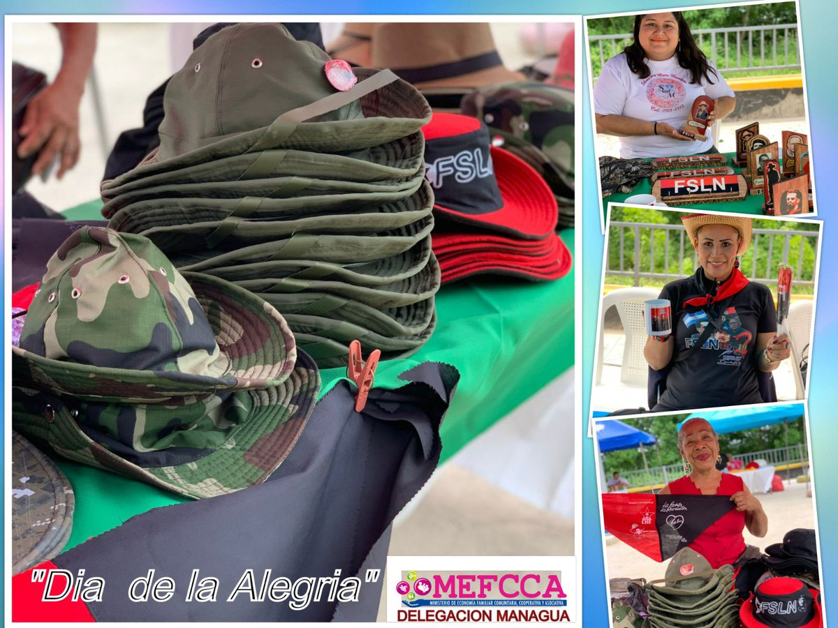 *#4519LaPatriaLaRevolución* *#4519SiempreMásAllá* saludando a   Julio Victorioso desde #MEFCCA Managua emprendedores acompañan la Inauguracion de nuestro historico parque  "Las Piedrecitas" con oferta de: gorras, camisas, tazas, souvenirs saludando nuestra dia de la alegría.