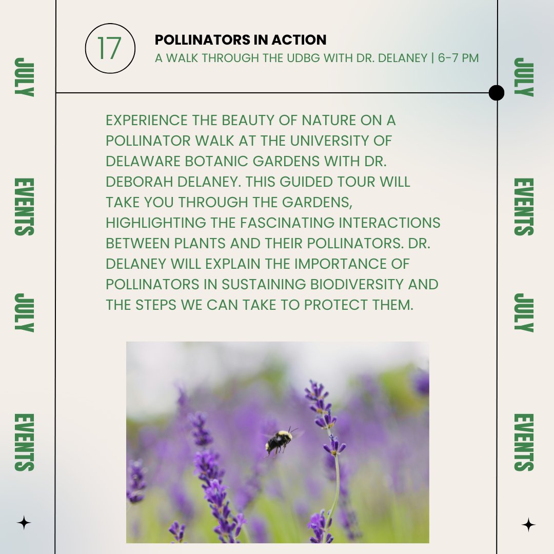 DENINUD's tweet photo. The walk through the UD Botanical Gardens is tonight!

Learn more and register here: https://t.co/oPGdFOdkRM https://t.co/JrARTSlQcm