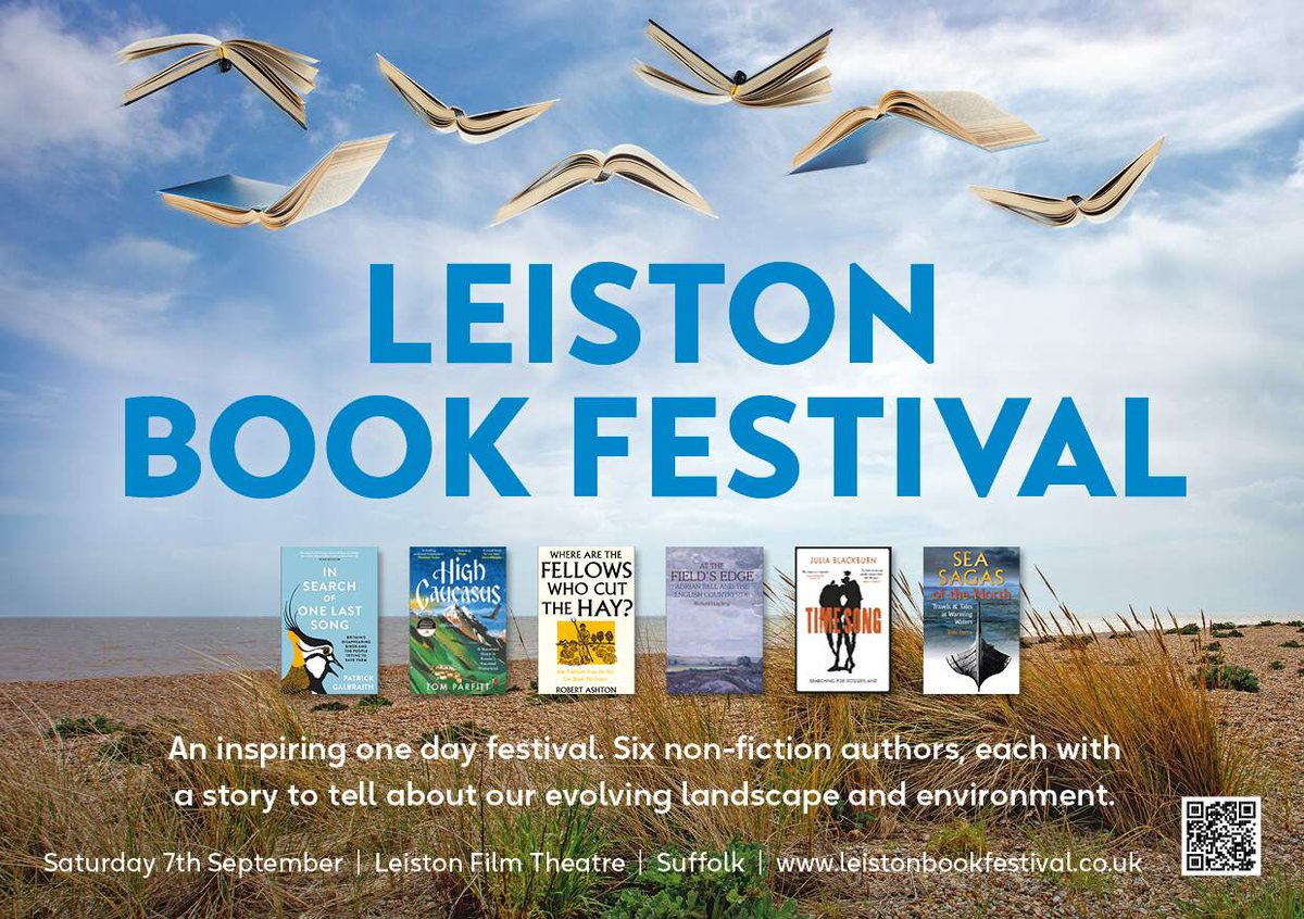 Richard Hawking (@the_fields_edge) on Twitter photo A reminder of the inaugural Leiston Book Festival with <a href="/PaddyGalbraith/">Patrick Galbraith</a>, <a href="/JulesPretty1/">Jules Pretty</a>, <a href="/parfitt_tom/">Tom Parfitt</a>, <a href="/robertashton1/">Robert Ashton</a>, Julia Blackburn and myself. Book sales managed by <a href="/abbieyvette/">Halesworth Bookshop</a> from Halesworth Bookshop
Sat Sept 7th 2024
Tickets £30 for the day: leistonbookfestival.co.uk/festival-progr… A reminder of the inaugural Leiston Book Festival with <a href="/PaddyGalbraith/">Patrick Galbraith</a>, <a href="/JulesPretty1/">Jules Pretty</a>, <a href="/parfitt_tom/">Tom Parfitt</a>, <a href="/robertashton1/">Robert Ashton</a>, Julia Blackburn and myself. Book sales managed by <a href="/abbieyvette/">Halesworth Bookshop</a> from Halesworth Bookshop
Sat Sept 7th 2024
Tickets £30 for the day: leistonbookfestival.co.uk/festival-progr…