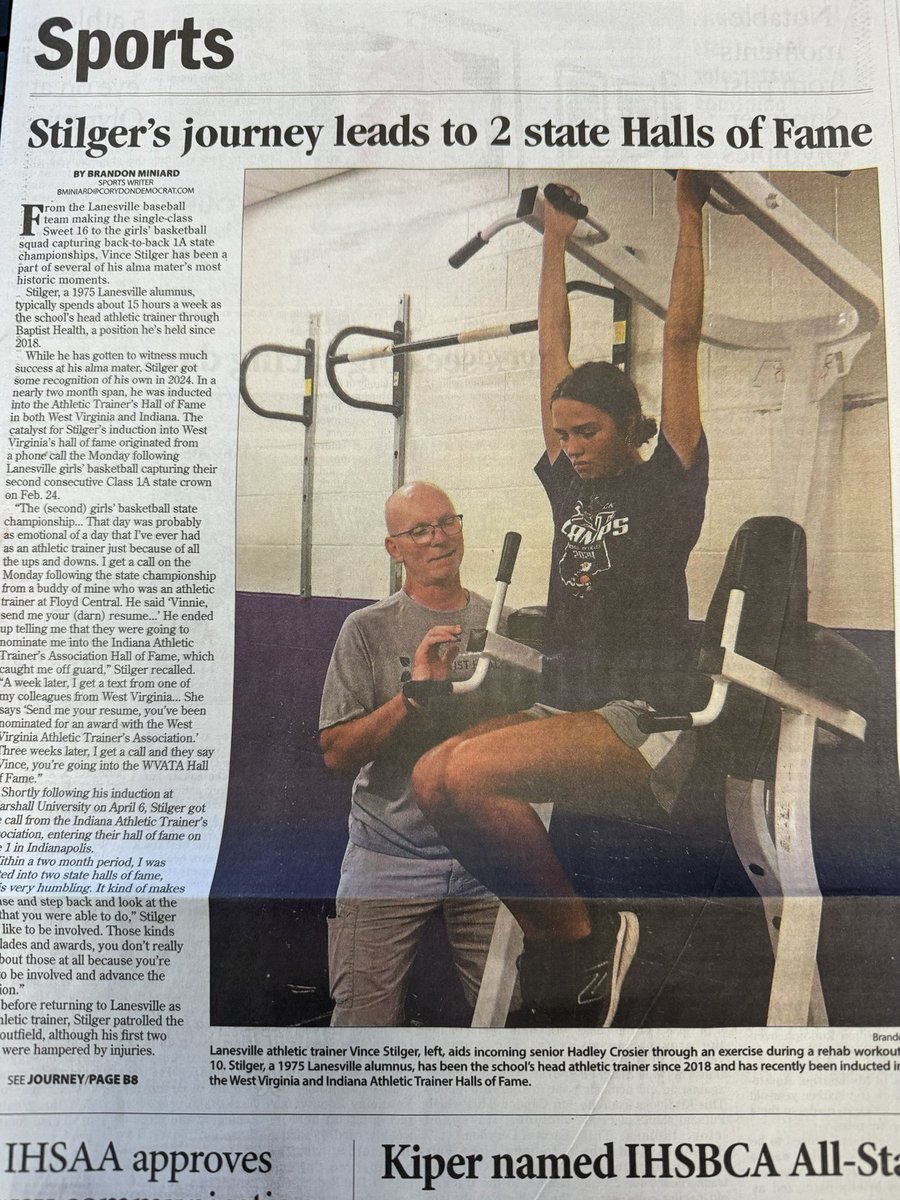 Vince is an absolute rock star!  Surprised he can put up with the Lanesville girls basketball team! <a href="/CrosierHadley/">Hadley Crosier</a> <a href="/Shelbyray5537/">Shelby Allen</a> and Allie Campbell! We are blessed to have him!