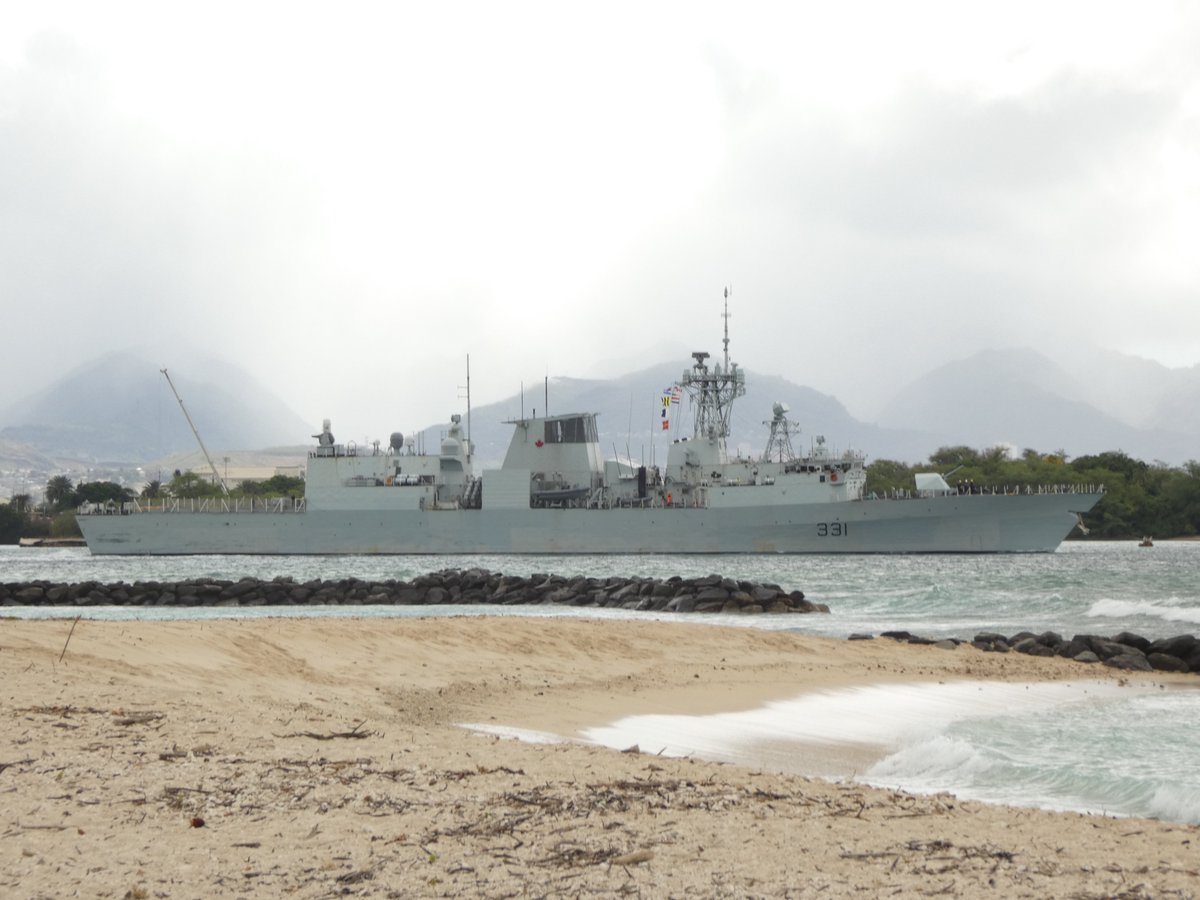 ES12071207's tweet photo. HMCS Vancouver (FFH 331) Halifax-class frigate leaving Pearl Harbor - July 17, 2024 #hmcsvancouver #ffh331 https://t.co/2Q88g87mwV