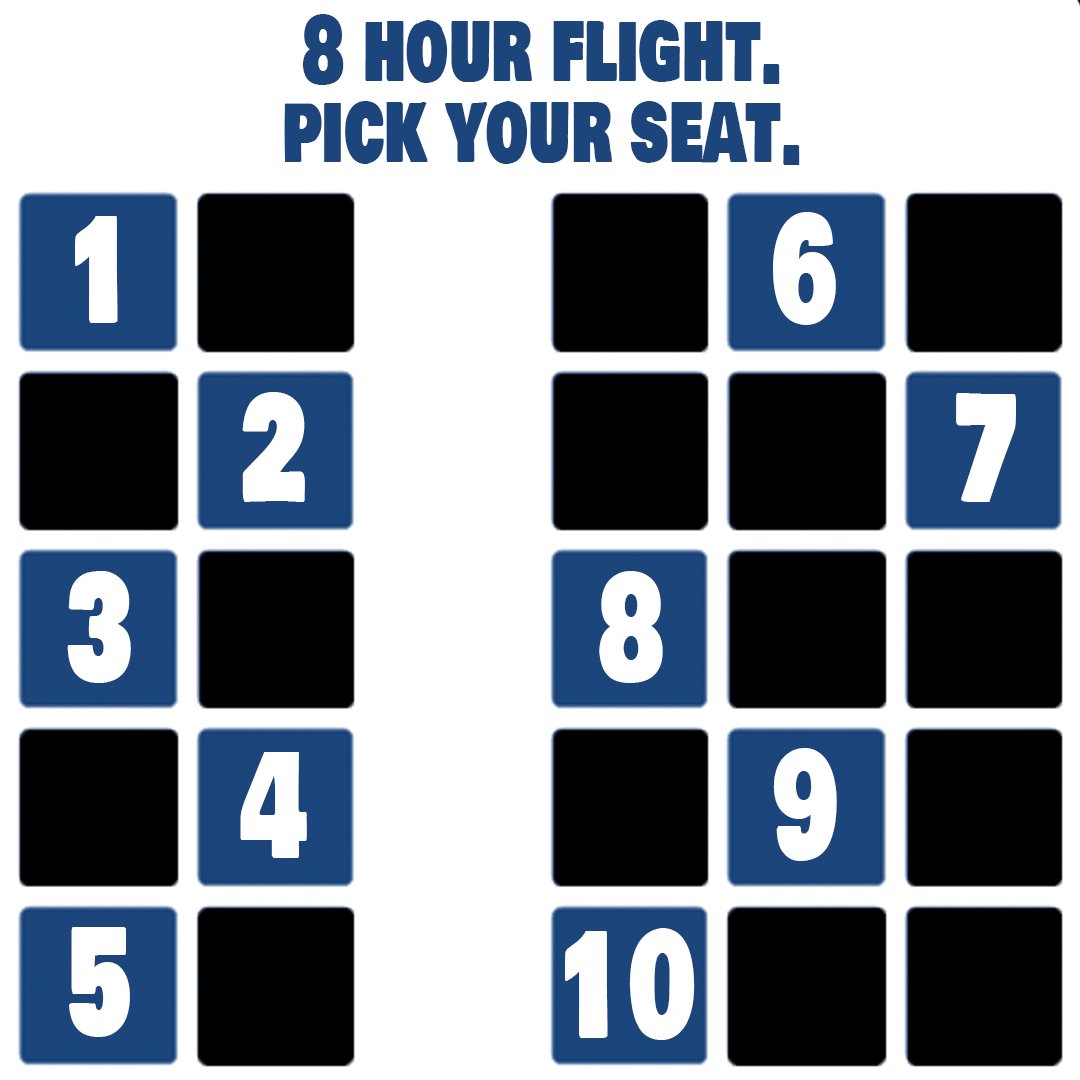 jacksfilms's tweet photo. YIAY challenge: Make your own seating chart! I'll choose the best/worst ones and pick my seat. Here's a handy template below. Use #YIAYseat so I can find yours https://t.co/2swkR8l3ff
