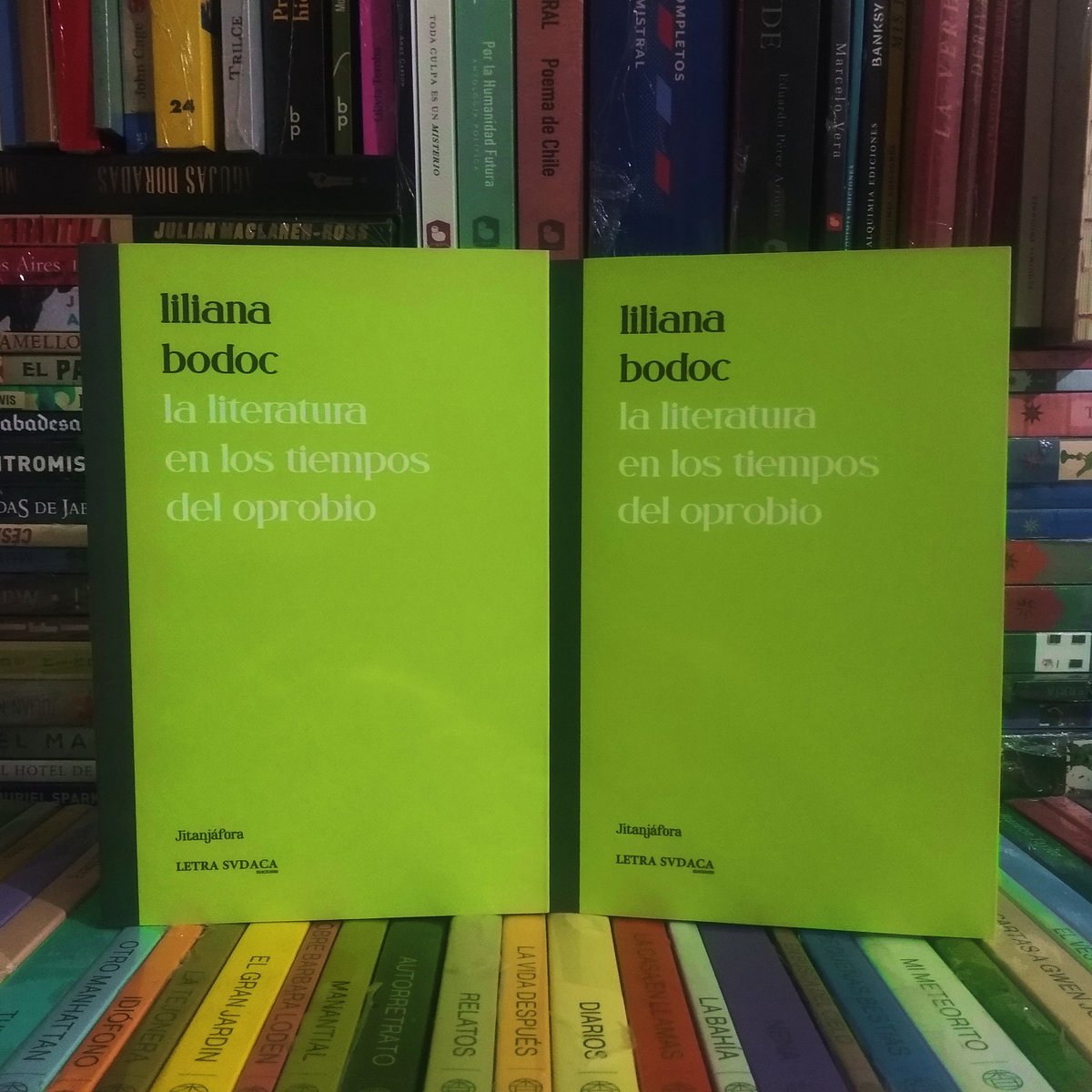 miarbolverd's tweet photo. 💣💥💣💥💣💥 Reingreso 💣💥💣💥 💣💥
Nuevamente disponible en nuestra tienda “La literatura en los tiempos del oprobio” de Liliana Bodoc, una de las últimas novedades de @LetraSudaca. Ensayos sobre literatura, palabra, educación y política. https://t.co/dN1tchsLCH