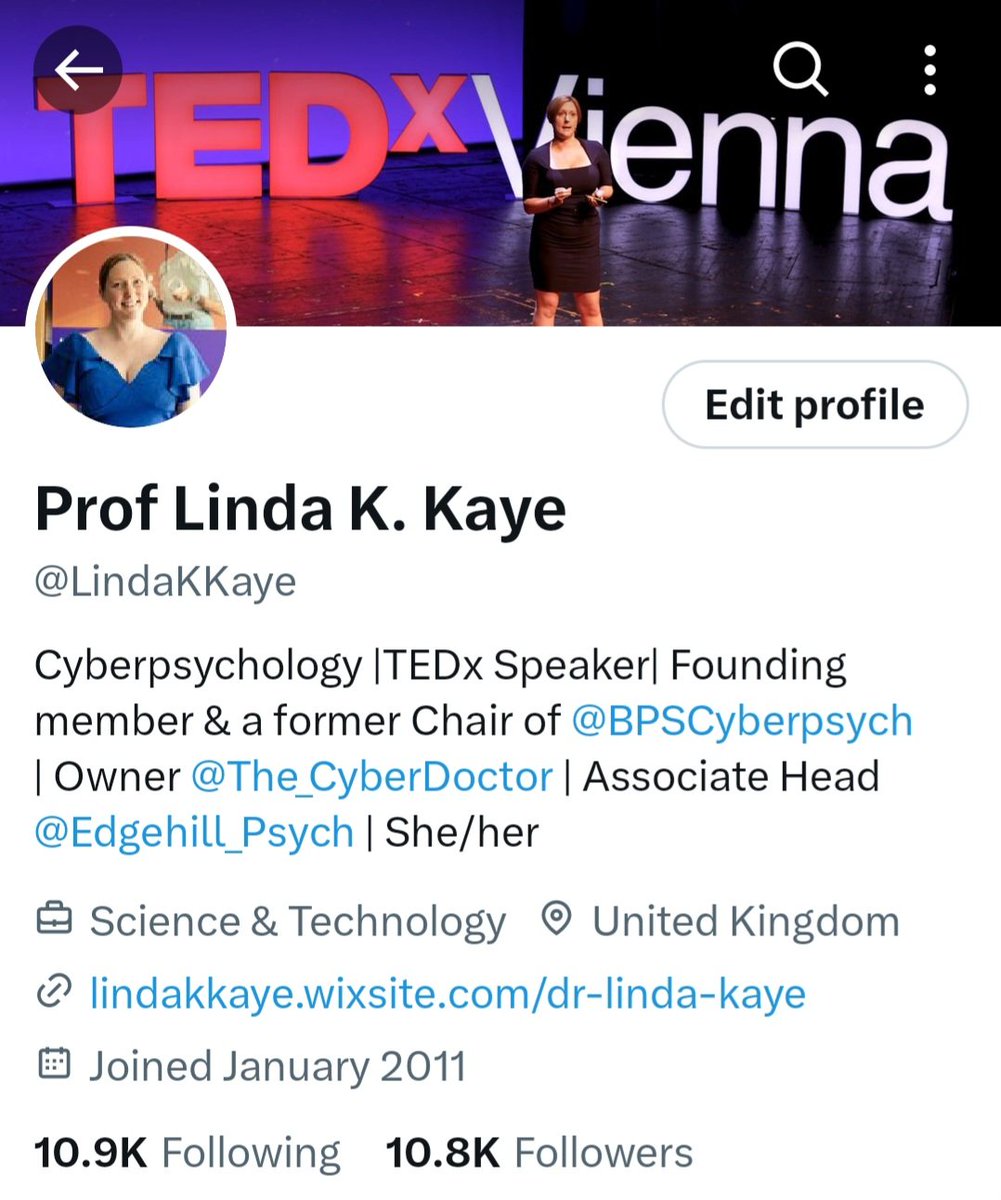 Prof. Linda K. Kaye tweet media