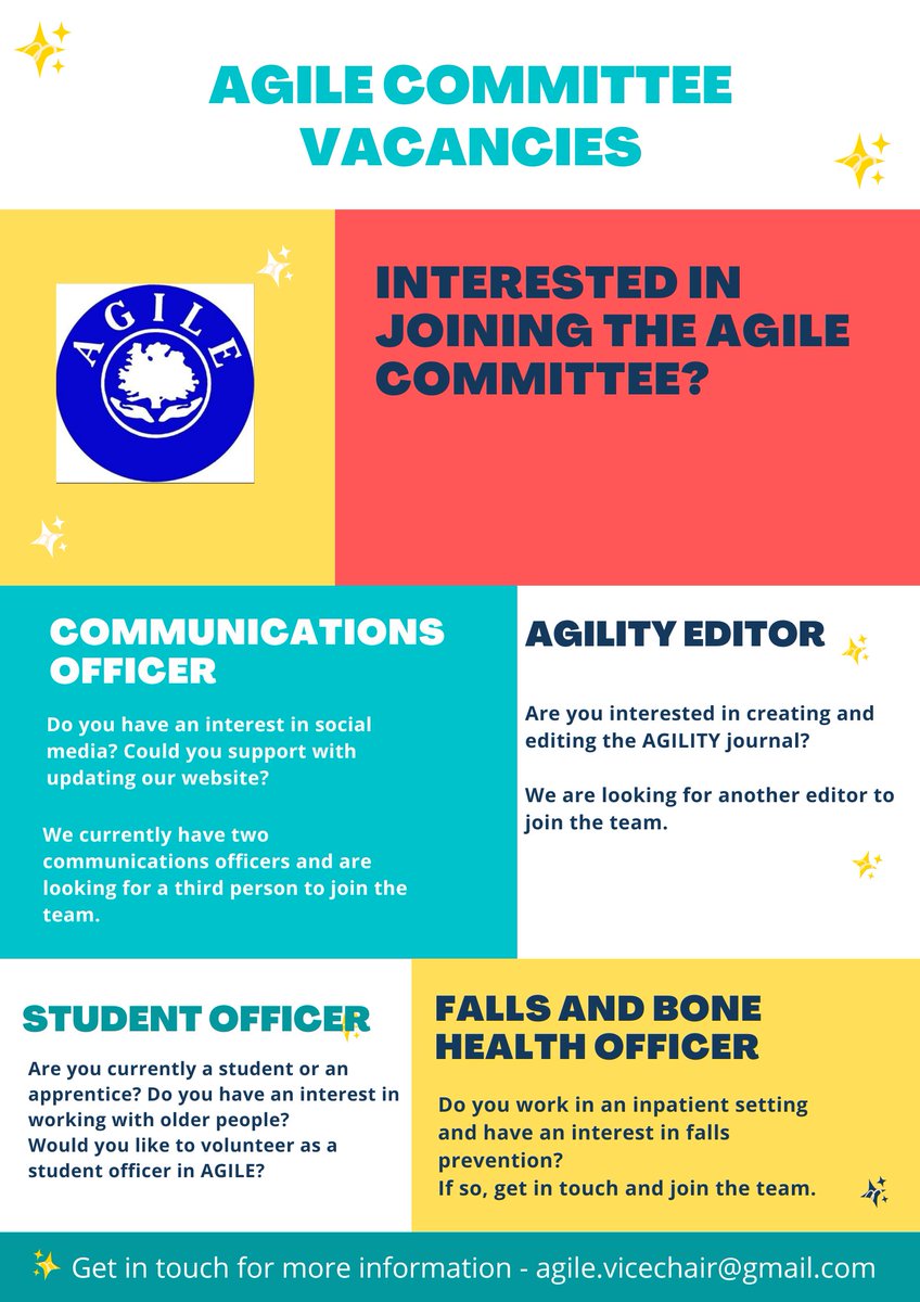 ClaireOCPhysio's tweet photo. Did you attend @AGILECSP webinar this evening and are interested in joining the committee?? 

Take a look at our current vacancies and get in touch if you would like more information. https://t.co/Qax0Bh0hsQ