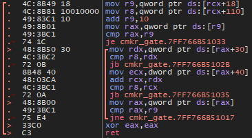 mrexodia's tweet image. It also compiles to clean position-independent shellcode (PEB* in RCX) 🔥🔥🔥 #redteamtips #maldev