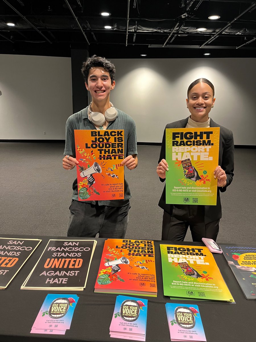 So much fun to share about CA vs Hate with a jam-packed room of high school and college students participating in San Francisco’s Opportunities for All and Black 2 San Francisco HBCU Summer Program. Thank you to <a href="/SFHumanRights/">SF Human Rights</a> for inviting us! (1/2)