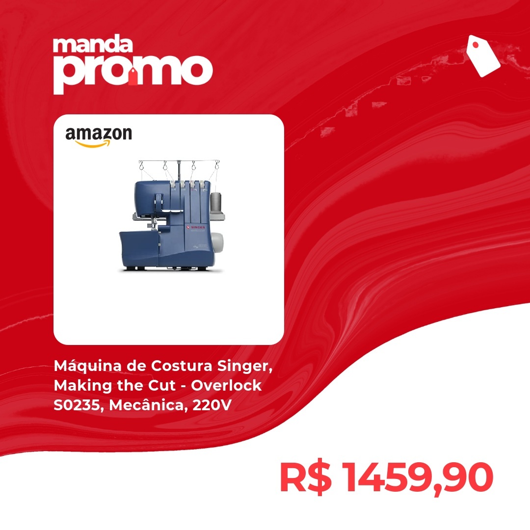 mandapromoofc's tweet image. manda.promo/product/669822… Renove suas peças com a Máquina de Costura Singer Overlock! Mecânica, 220V, ideal para acabamentos perfeitos. Leve já por R$1459,90! ✂️🧵 #Singer #MáquinaDeCostura #Overlock