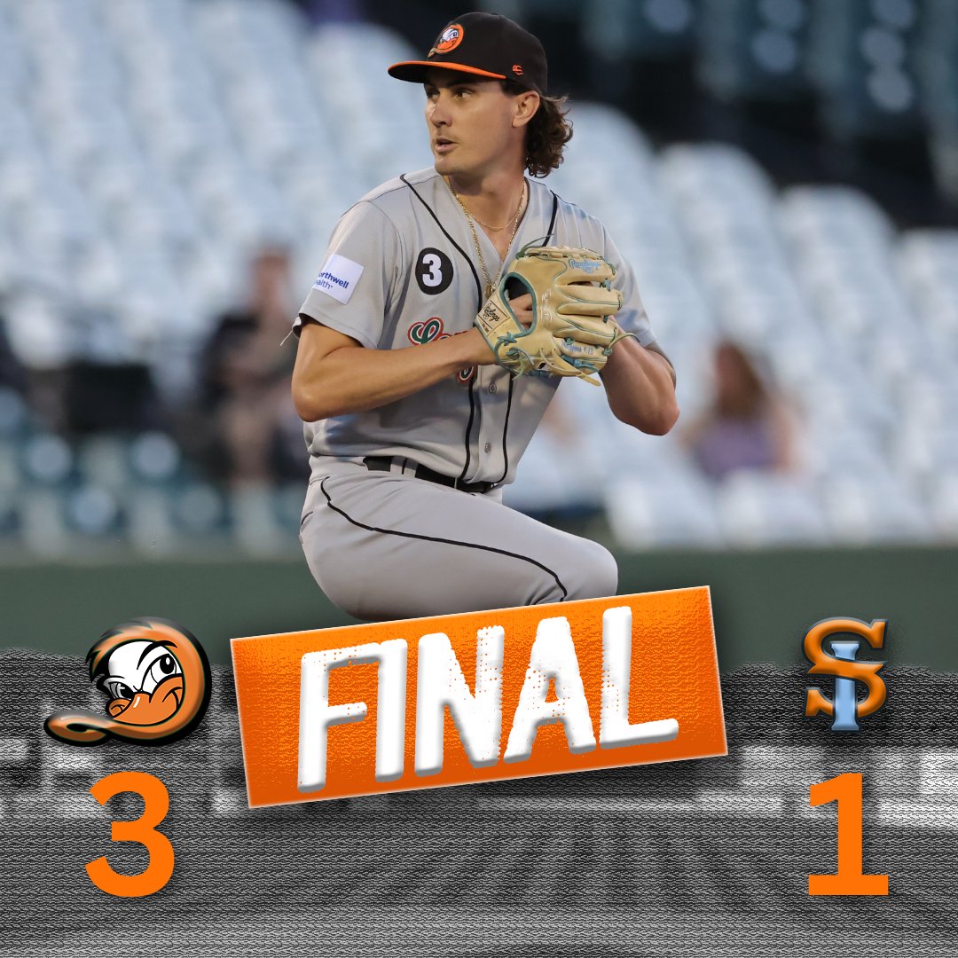 Long Island Ducks (@liducks) on Twitter photo RECAP: Jimmy Robbins allows just one hit and one run over six dominant innings and Ramon Santos shuts the door in the ninth to lift the Flock to a morning game triumph over <a href="/FerryHawks/">SI FerryHawks</a>
📷: Jim McKenzie
📰: liducks.com/robbins-and-co… RECAP: Jimmy Robbins allows just one hit and one run over six dominant innings and Ramon Santos shuts the door in the ninth to lift the Flock to a morning game triumph over <a href="/FerryHawks/">SI FerryHawks</a>
📷: Jim McKenzie
📰: liducks.com/robbins-and-co…