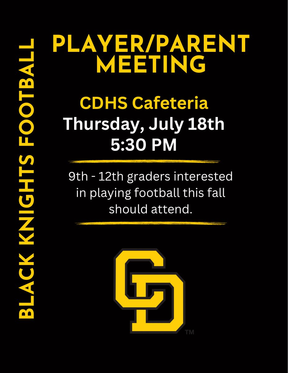 CDHS Black Knights tweet media