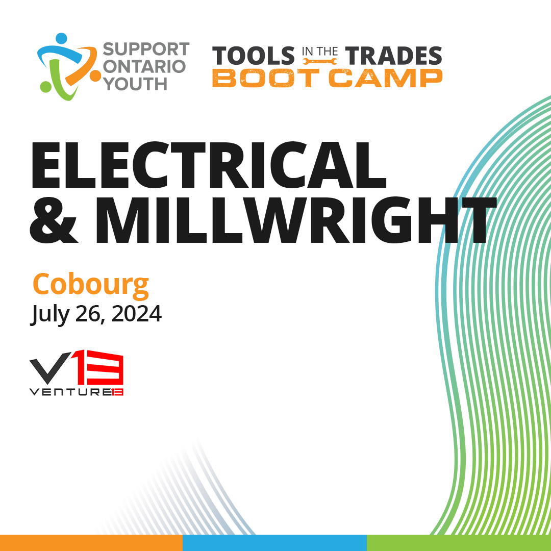 toolsinthetrade's tweet photo. 🚀 Exciting News! We're thrilled to partner with @Venture_13 and bring our electrical and millwright Boot Camp to Cobourg on July 26! 📅 

https://t.co/3tnEmVQiv0

#ToolsintheTrades #BootCamp #SupportOntarioYouth #SOY #Apprenticeship #Apprentice #SkilledTrades https://t.co/7ZFjS50FoL