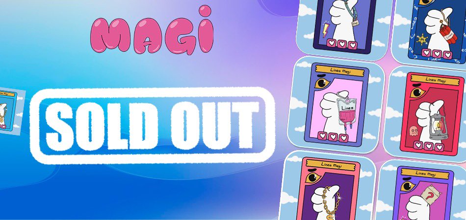 esmotella's tweet image. ๐Magi NFT COLLECTION SOLD OUT!๐
๐ฅฐThanks to all magi lovers who supported us.
๐คซGet ready for the news we will announce soon...
๐ฅThe Magi story is just beginning๐ฅ
Link Below ๐ป #OnLinea $magi