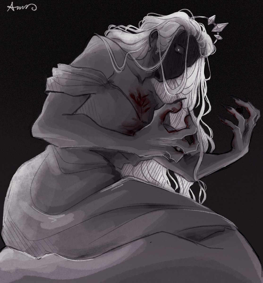 circusmantis's tweet photo. Day 90 of drawing The Princess every day until The Pristine Cut comes out!

”You made me use my hands! I… I can feel myself twisting into something new. Something dull, something defiled. What have you done to me?”

#slaytheprincess https://t.co/aUmqGKJ6o7