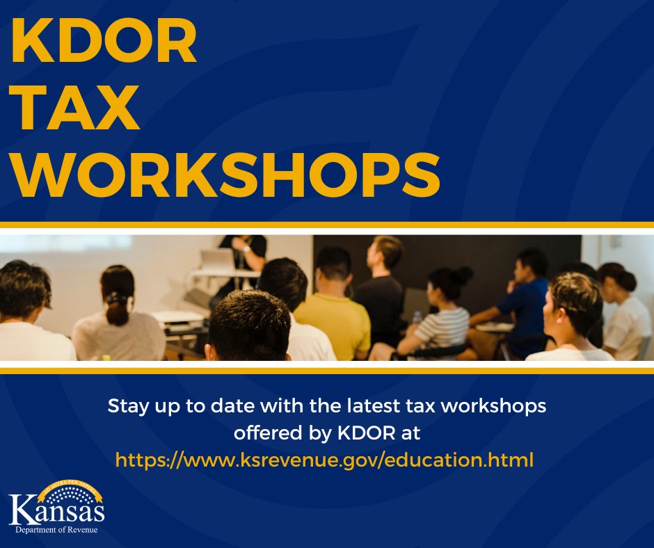 📚 Unlock Your Tax Knowledge! 🧩

KDOR offers a variety of learning opportunities for tax preparers, small business owners, contractors, and other tax professionals.

See what classes are being offered at ksrevenue.gov/education.html