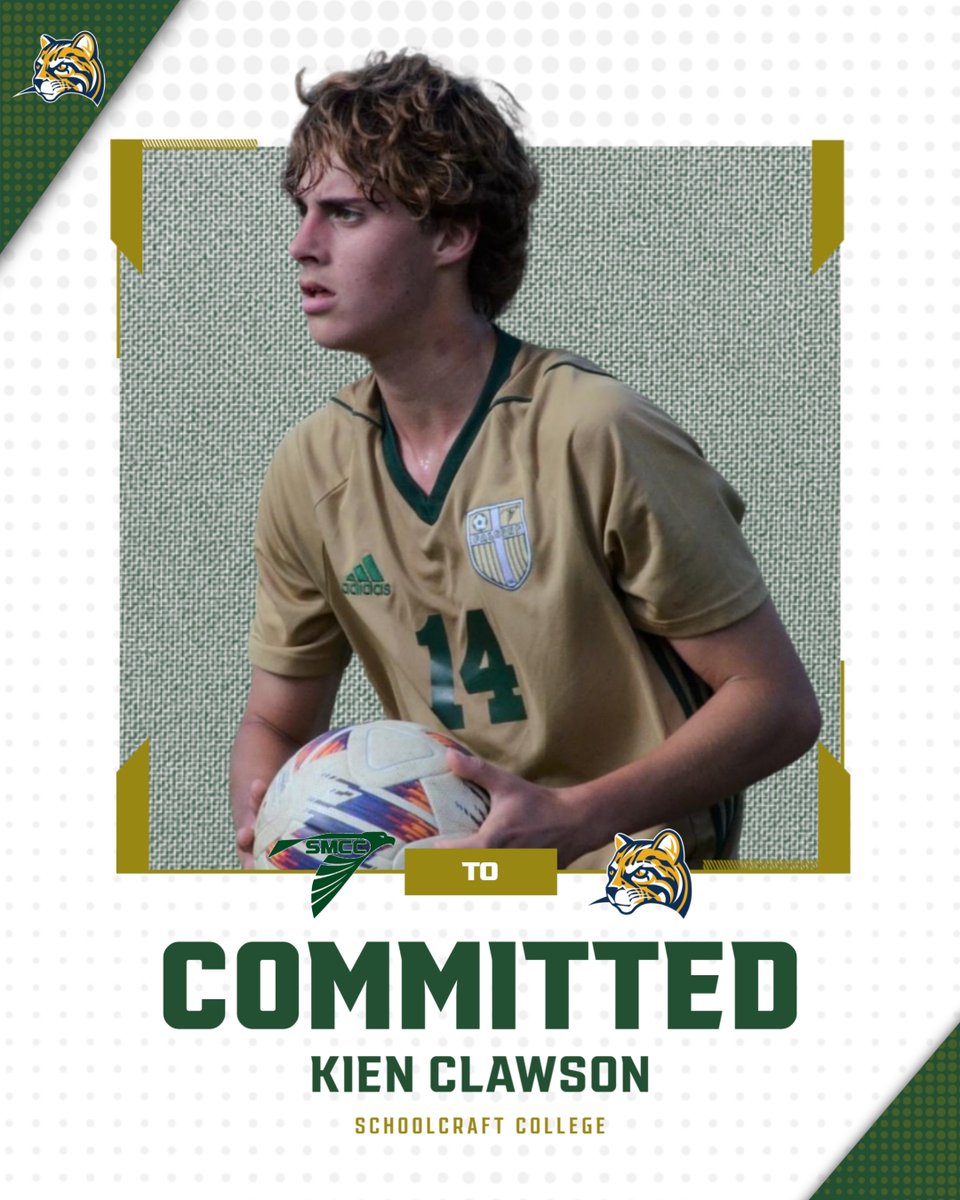 AthleticsSMCC's tweet photo. Congratulations to Kien Clawson on his commitment to Schoolcraft College to play soccer. #GoFalcons https://t.co/8EWnU1cQmT