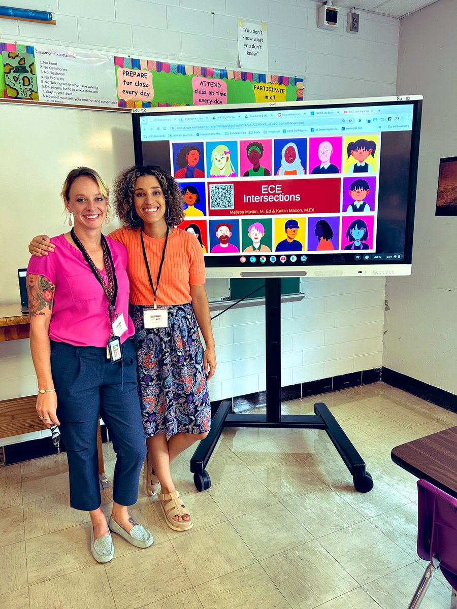 Kait Mason, M.Ed 🍎✏️ (@kaitcongomason) on Twitter photo THANK YOU <a href="/JCPSDEP1/">JCPS Diversity, Equity, and Poverty Department</a> for having <a href="/mlmastin/">Melissa Mastin</a> & I present again at the JCPS Racial Equity Institute! Our ‘24 topic: Culturally Responsive Teaching for ECE Ss. Our presentation left many attendees sharing w/ us, the tools & resources they plan to start using ASAP— that made our day!☺️ THANK YOU <a href="/JCPSDEP1/">JCPS Diversity, Equity, and Poverty Department</a> for having <a href="/mlmastin/">Melissa Mastin</a> & I present again at the JCPS Racial Equity Institute! Our ‘24 topic: Culturally Responsive Teaching for ECE Ss. Our presentation left many attendees sharing w/ us, the tools & resources they plan to start using ASAP— that made our day!☺️
