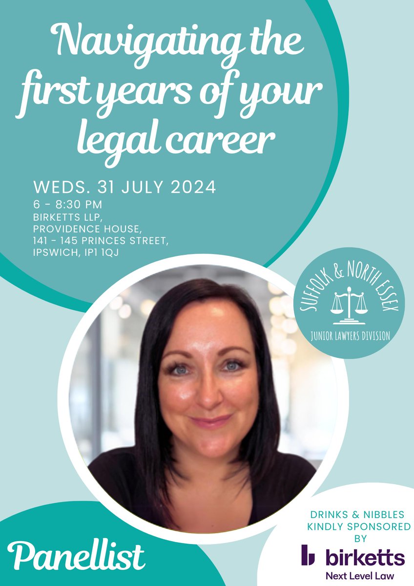 We would like to introduce our first panellist: Claire Louise Clarke of The Clarke Edwards Partnership who will joining us on 31 July 2024.

Claire is happy to assist with CV queries, applications and preparing for interviews. 

#Suffolk #lawyers #legalprofession #juniorlawyers