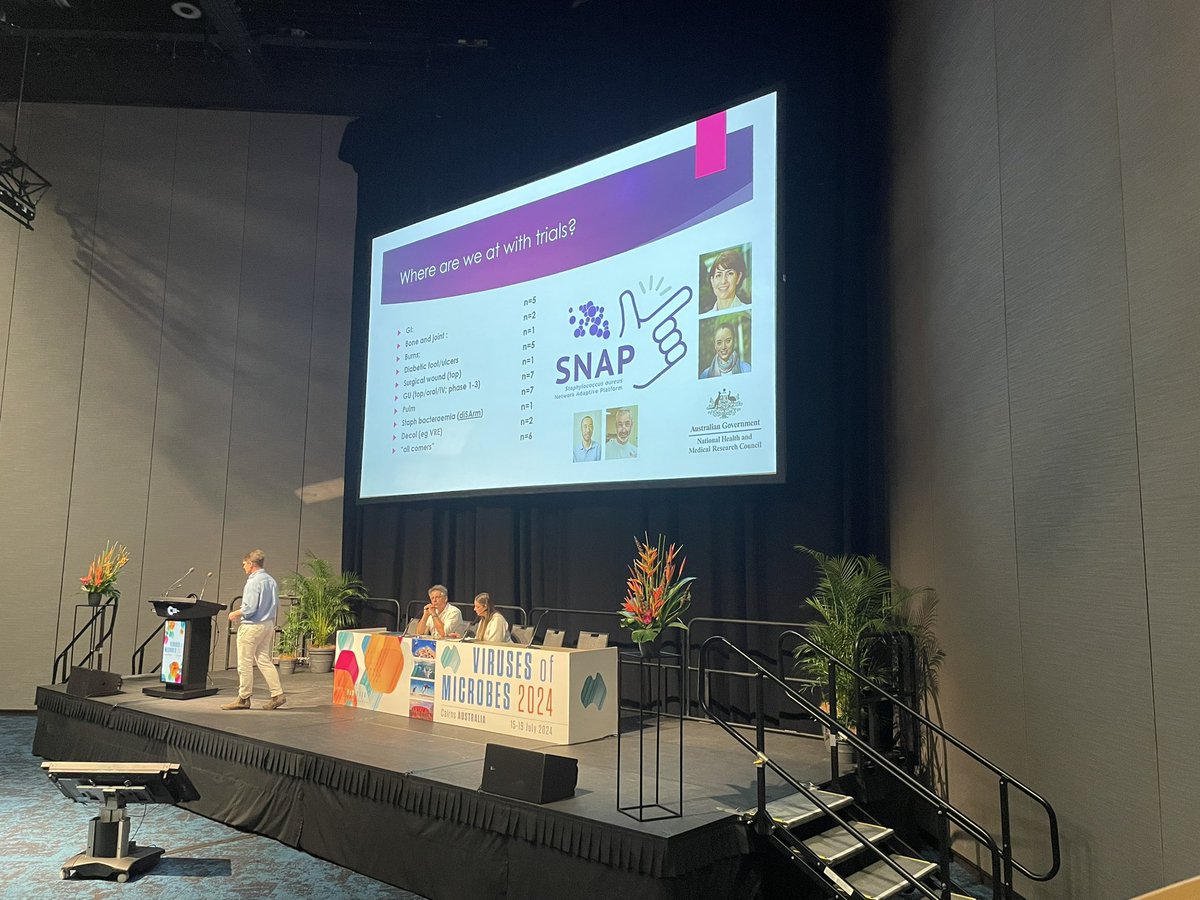 ISVM (@virusofmicrobes) on Twitter photo Session 2 of #VoM2024 kicks off with Jon Iredell (<a href="/Iredell_Lab/">Iredell Lab</a>) <a href="/PhageAustralia/">Phage Australia - Connect. Discover. Cure</a> diving into the genesis of #PhageTherapy in Australia, clinical trials, and critical challenges in research and regulation. <a href="/VoM_2024/">Viruses of Microbes 2024</a> Session 2 of #VoM2024 kicks off with Jon Iredell (<a href="/Iredell_Lab/">Iredell Lab</a>) <a href="/PhageAustralia/">Phage Australia - Connect. Discover. Cure</a> diving into the genesis of #PhageTherapy in Australia, clinical trials, and critical challenges in research and regulation. <a href="/VoM_2024/">Viruses of Microbes 2024</a>