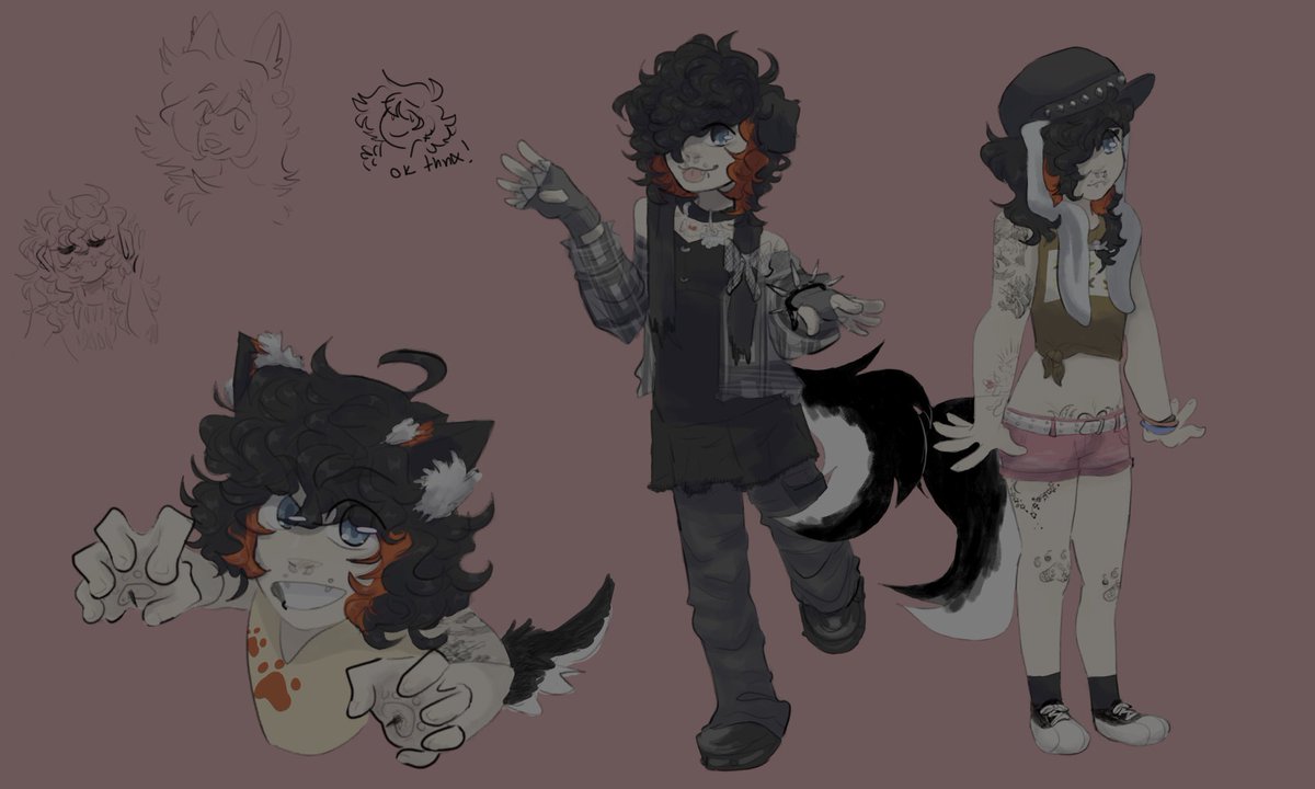 Maxie_Monster's tweet photo. Fan art for a creator called FoxTeeth on TikTok!! https://t.co/gTcC34LLug