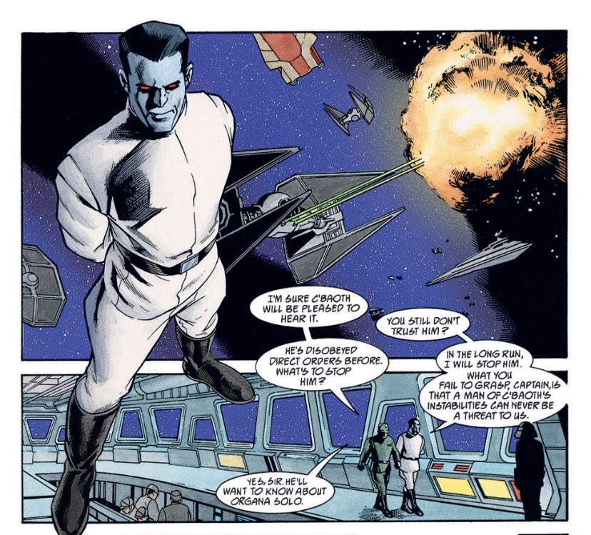 dailythrawn's tweet photo. Thrawn in Star Wars: Dark Force Rising #2 (1997) https://t.co/0afsVhR5E3