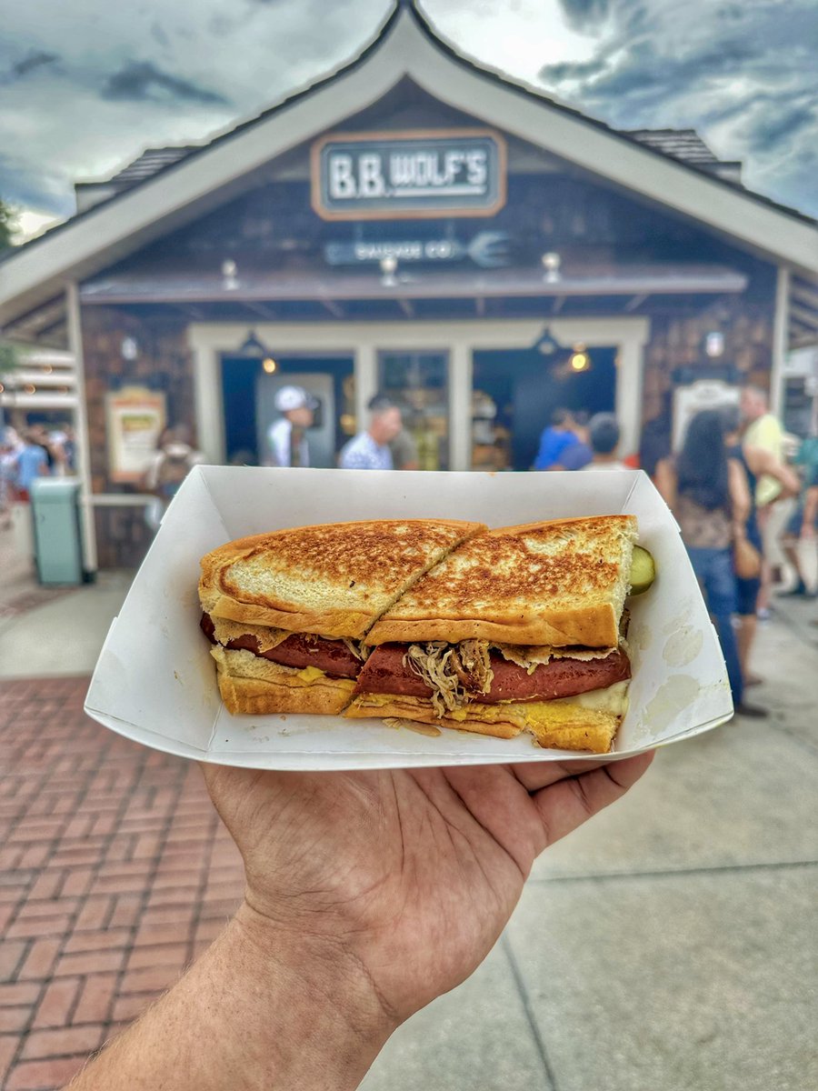 TuckBeck's tweet photo. Celebrating National Hot Dog Day the Ybor City-Style Dog way, found at B. B. Wolfs at Disney Springs! ππππ
.
#DisneyBlogger #NationalHotDogDay
#TuckDoesDisney #WaltDisneyWorld
#OrlandoFlorida #YborCityStyleDog
#DisneySprings #Disney #BBWolfs
#HotDog #FlavorsOfFlorida π https://t.co/RBvTxyCgXR