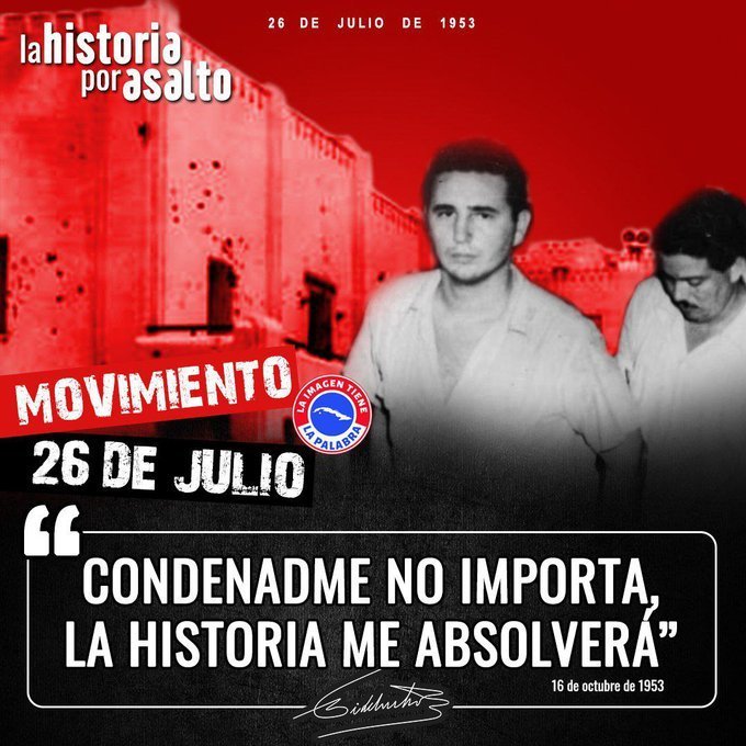 Judebellig75994's tweet photo. El 26 de julio en Cuba es un recordatorio de la valentía y determinación de un pueblo que nunca se rinde.
@DeZurdaTeam_ 
@IzquierdaPinera 
#IzquierdaLatina https://t.co/0gHVvwcPSF