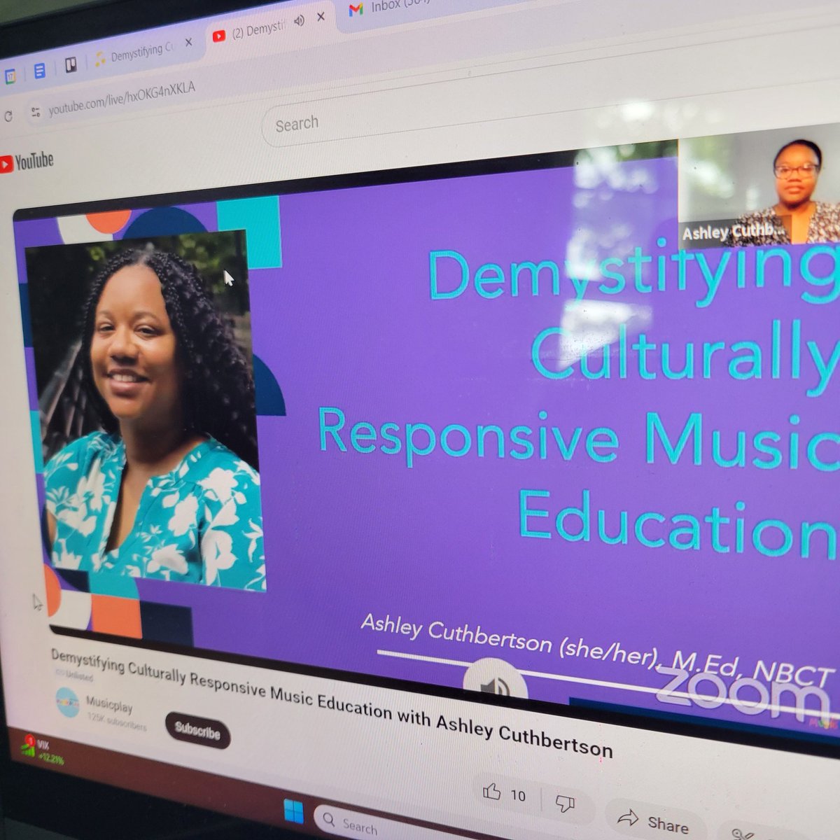 ACuthbertson10's tweet image. Great group today at my session for the MusicPlay Summer Symposium!

There were thousands of attendees from all 50 states and countries all around the world🤯. Thank you so much to the MusicPlay team for having me during their event, such an honor 🙏🏾. @musicplayonline