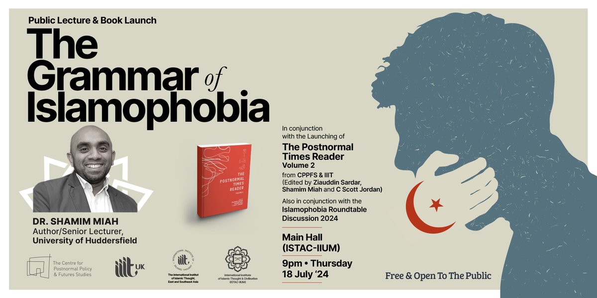 CPPFS (@cppfs) on Twitter photo Tonight at ISTAC! Free and Open to the Public! Launching our latest publication, the Postnormal Times Reader and a great lecture from Dr <a href="/shamim1/">Dr Shamim Miah</a>. Hope to see you there! Tonight at ISTAC! Free and Open to the Public! Launching our latest publication, the Postnormal Times Reader and a great lecture from Dr <a href="/shamim1/">Dr Shamim Miah</a>. Hope to see you there!