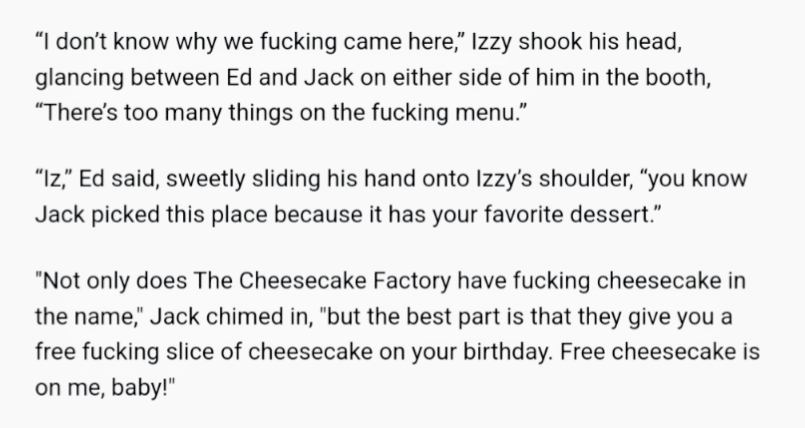 KyloKittyMeow's tweet photo. #WIPWednesday I'm far from a toot my own horn-er, but I have to say I'm V excited about my Jackedhands to Stackedhands at the Cheesecake Factory AU I'm WIPing for #CanyonCheesecakeWeek 😻 It's bright, it's fresh, it's silly, and it just feels GOOD 😺 https://t.co/oPWEl5CyfR