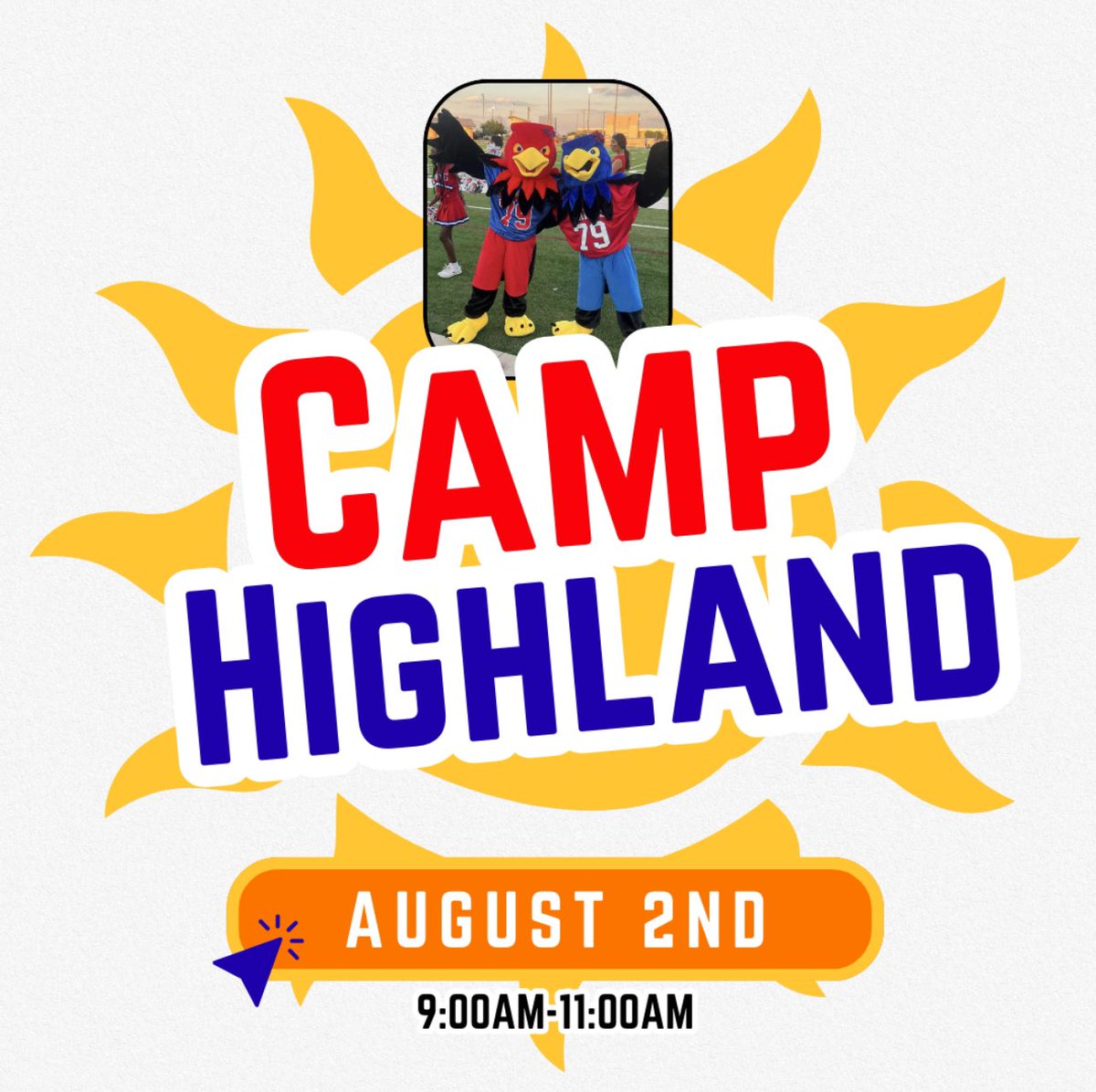 Incoming 6th grade and students new to Highland join us for Camp Highland!!!