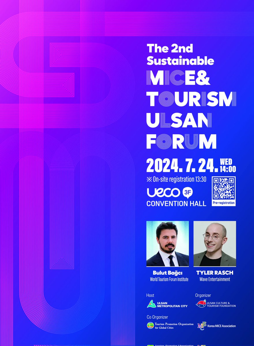 The 2nd Sustainable MICE&amp;TOURISM ULSAN FORUM, South Korea 
July 24, 2024 / UECO
