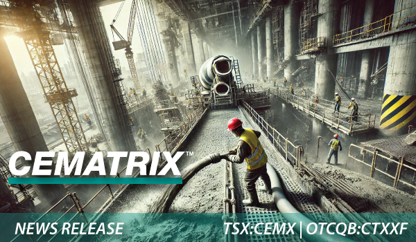 CematrixCorp's tweet photo. CEMATRIX Announces $3.5 Million Bought Deal Private Placement
https://t.co/JHJo4t90OK
$CEMX.T | $CTXXF #cematrix #cellularconcrete #cement #infrastructure #construction #tsx #otcqb #privateplacement #boughtdeal https://t.co/rRwlkDij5l